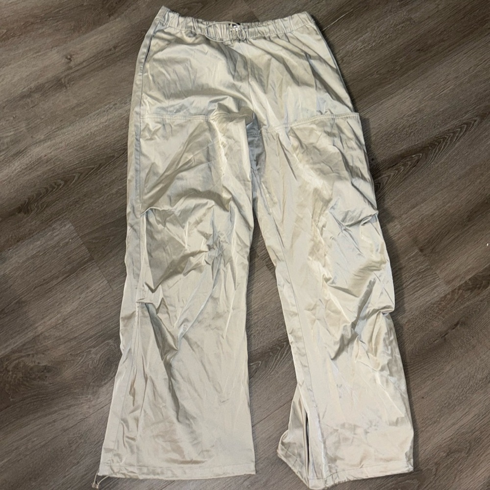 Satin cargo pants